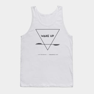 WAKE UP - black injection Tank Top